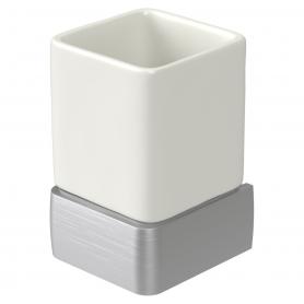 weißes Porzellan HACEKA allure Toilettenbürstenhalter 1126184 verchromt 