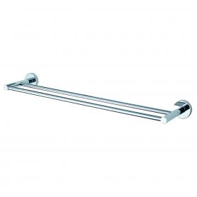 HACEKA KOSMOS CHROME DOUBLE 80CM TOWEL RAIL 1122052 